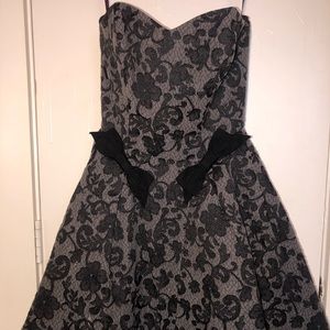 Betsey Johnson black strapless dress